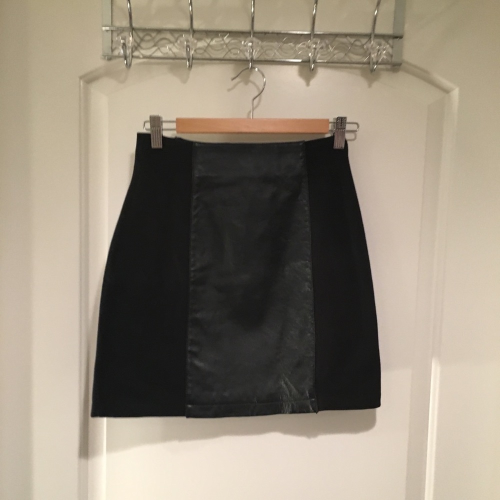 Wilson’s Leather Panel Miniskirt